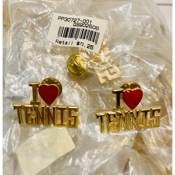 Wholesale Lot of 65 I LOVE TENNIS Pins - New Jw947 - Picture 8 of 9